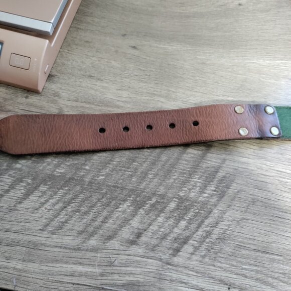 Lucky Brand Patchwork Multicolor Leather Bohemian Belt‎ Sz 28 - Picture 3 of 10